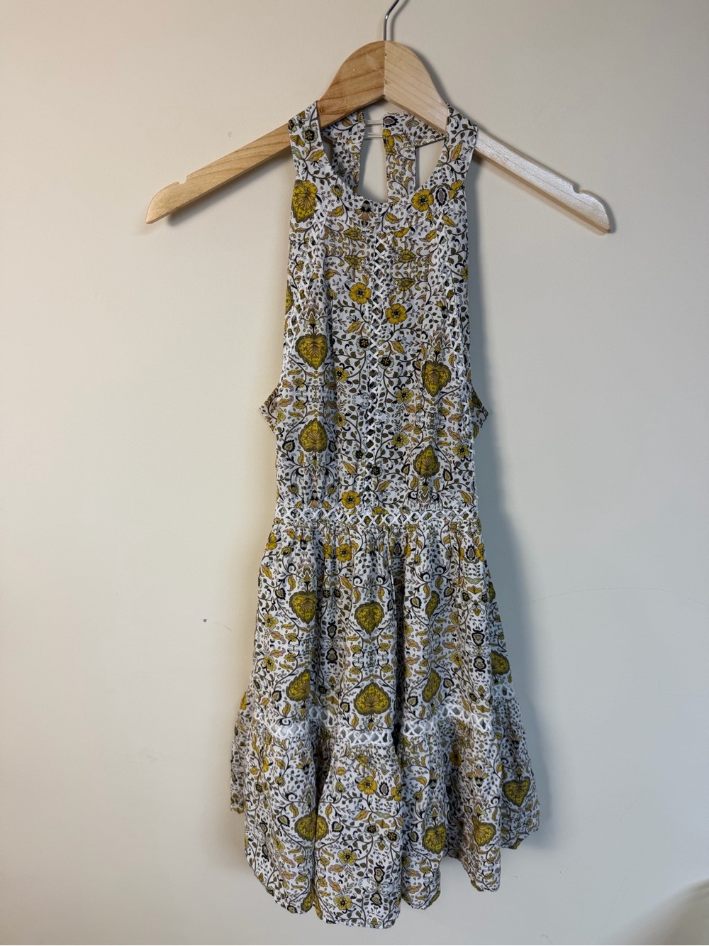 Abel the Label floral halter mini dress